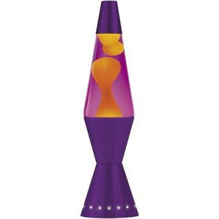 New Designer Lava Lamp Yellow Wax/Purple Liquid/Purple Base 17 Inch 