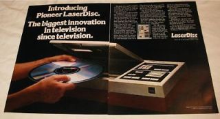 Pioneer LaserDisc Video Disc Player PRINT AD 1980