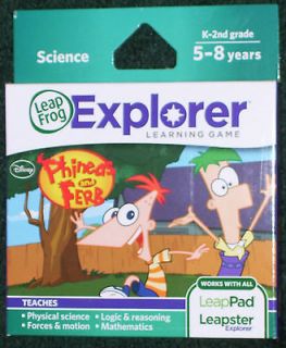 NEW AND SEALED LeapFrog Leapster LEAPPAD Explorer Game   PHINEAS and 