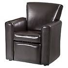 KID FAUX LEATHER RECLINER CHAIR ESPRESSO BROWN NOLAN CHILD SOFA COUCH 