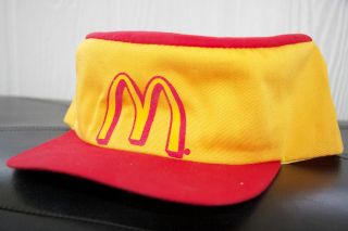 NEW Vintage Style/Old School McDonalds Adjustable Work hat/cap Yellow 