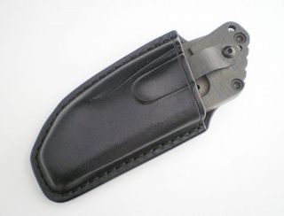 Custom Vertical Leather Sheath for Strider SNG Knife, Classic Belt 