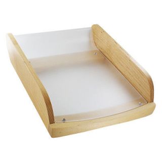wood letter tray