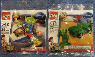 LEGO~Disney~Toy Story~Alien w/Ship (30070) & Army Man w/Jeep (30071)~2 
