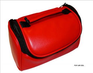 Red Faux Leather Carry Case Bag for Leica minilux Zoom Camera