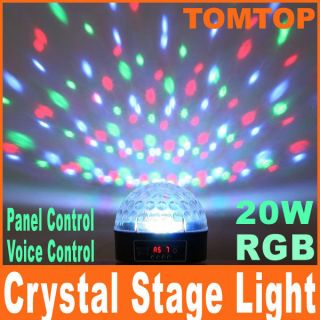 Mini LED RGB Crystal Ball Effect light DMX Disco DJ Stage Lighting 