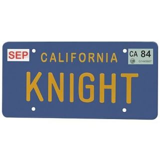 Knight Rider License Plate Replica KITT KARR licence