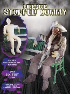 HALLOWEEN FULL SIZE LIFE SIZE DUMMY W/ HANDS 6 FT PROP
