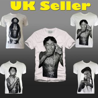 Lil Wayne▲Cash Money▲Tattoo▲Carter Rap Hip Hop Weezy T shirt UK 