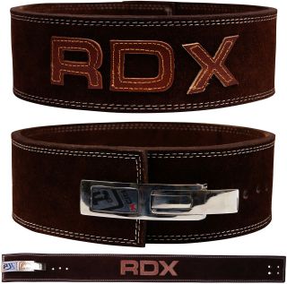 RDX Weight Power Lifting Leather Lever Pro Belt Gym Training 
