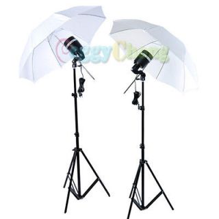   Studio strobe AC Slave Flash Bulb+Light socket+stand+U​mbrella kit