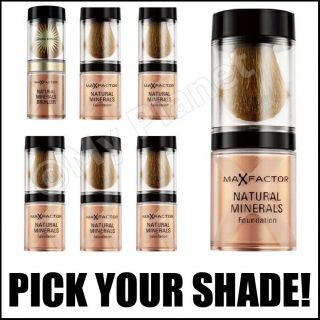 MAX FACTOR NATURAL MINERALS VARIOUS FOUNDATION BRONZER PICK YOUR SHADE 