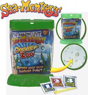 Amazing Live Sea Monkeys Ocean Zoo Marine Monkey Tank Aquarium Triop 