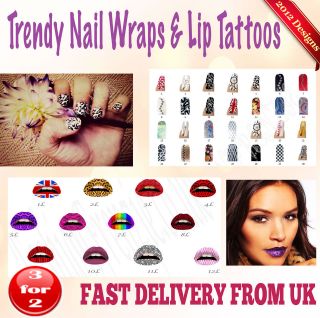   foils temporary lip tattoos 3 for 2 nail foils lip tattoos free uk p