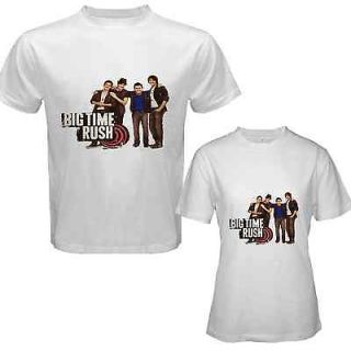 Big Time Rush band CD Music Tour Ticket TSHIRT White Size S M L XL