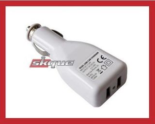 Port Car Charger white for Iphone GPS PDA Ipod Touch