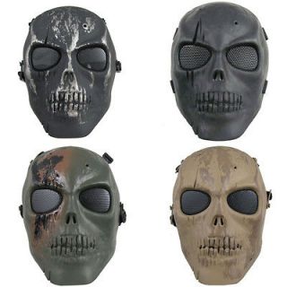 New Skull Skeleton Airsoft Paintball BB Gun Full Face Game Protect 