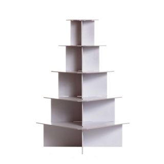 Large Square 5 Tier Cupcake Stand (Holds 100 Cupcakes)
