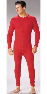 Army Style Red Union Suit Thermal Long John Underwear