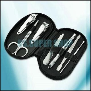 Nail Care Clipper Pedicure Manicure Set Kit Case 7 In 1