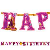  Rapunzel Birthday Jumbo Add An Age Jointed Letter Banner 10 Feet