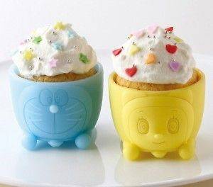 Doraemon Oven / Microwave Mini CupCake Muffin Cake Cup