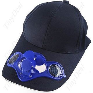 Solar Fan Hat w/ Solar Panel on the Cap Front Eco Friendly Camping 