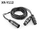 12ft XLR Male to 2 XLR Female Microphone Y Splitter Cable 