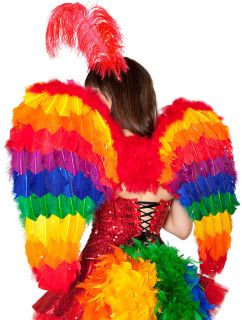 Amazing Feather Rainbow Angel Wings Incredible Carnival Fairy 2012 