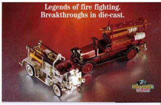 Matchbox Collectibles Catalog/Brochure  FIRE ENGINE COLLECTION SERIES 