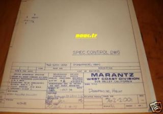 MARANTZ 510M AMP DISSIPATOR HEAT ORG BLUE SCHEMATIC