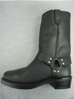 DINGO MENS 11 BLACK HARNESS MOTORCYCLE BOOTS, RETAIL $150.