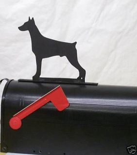 DOBERMAN PINSCHER dog MAILBOX TOPPER SIGN Steel Metal