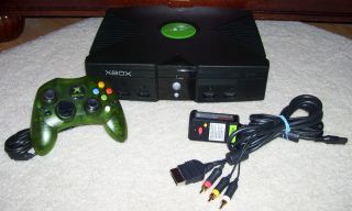 Original Microsoft Xbox System Console w/ Controller & Hookups