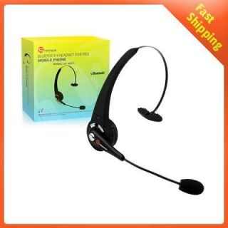 Mic Rechargeable Wireless Bluetooth Headset for Mobile Cell Phone PS3 