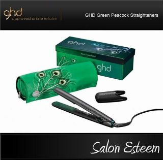   Green Peacock Limited Edition Irons, Gold Series Hair Straighteners