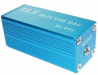 MINI HI FI USB DAC SOUND CARD EL D01 PCM2704 & ELNA Capacitor