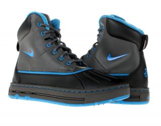 Nike Woodside (GS) ACG Black/Imperial Blue Mid Fog Big Kids Boots 