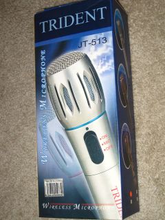 Trident JT 513 Microphone, Wireless Transmitter, & Receiver NEW IN BOX