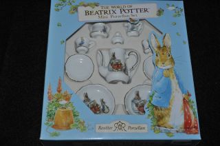   of Beatrix Potter MINI PORCELAIN Tea Set MINI PORZELLAN Made GERMANY