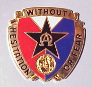 US Army 901st Support Bat. DUI Unit Crest military pin