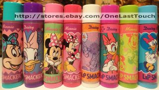 NEW 2012 SMACKERS Lip Balm MINNIE MOUSE+DAISY DUCK~8 Great Flavors~YOU 