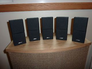 Newly listed 5 BOSE ACOUSTIMASS DOUBLE CUBE SPEAKERS VERY NICE