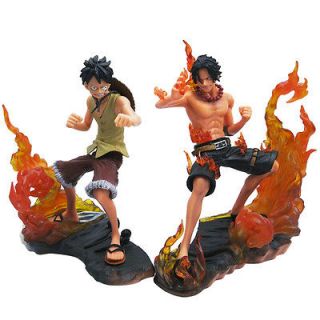 2x One Piece Portgas.D.ACE/Luffy Figure Set New In Box