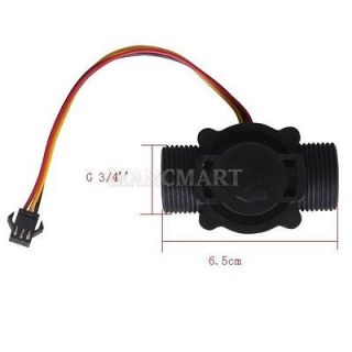 DC 3.5 24V G3/4’’ Hall Effect Water Flow Frequency Counter Sensor 