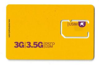 NEW Israel Cellcom 3G prepaid SIM CARD celcom