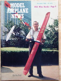 Dec 1959 MODEL AIRPLANE NEWS RC Magazine Sky Scraper; Altair 