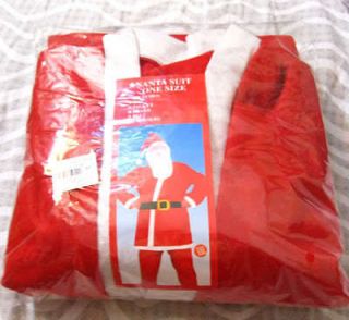  Santa Suit Set Christmas Santa Claus Costume Adult One Size Fit Most