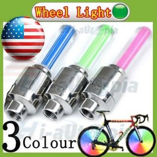 Colour Car Bike Motorcycle Wheel Led Light Lamp Flash Neon Valve 