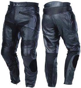 Motorcycle Sports Leather Jeans Trousers CE Armoured